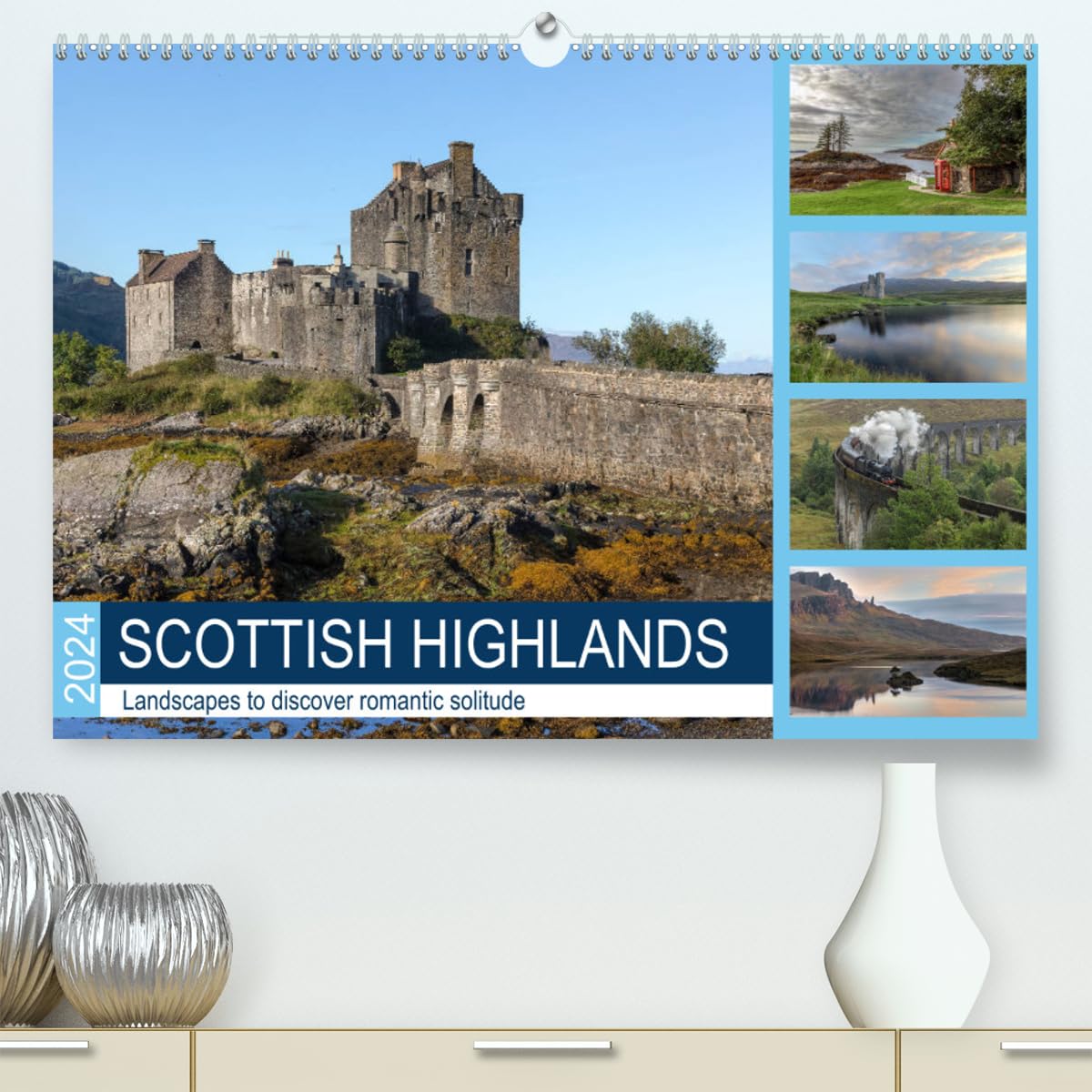 Scottish Highlands (hochwertiger Premium Wandkalender 2024 DIN A2 quer), Kunstdruck in Hochglanz Books