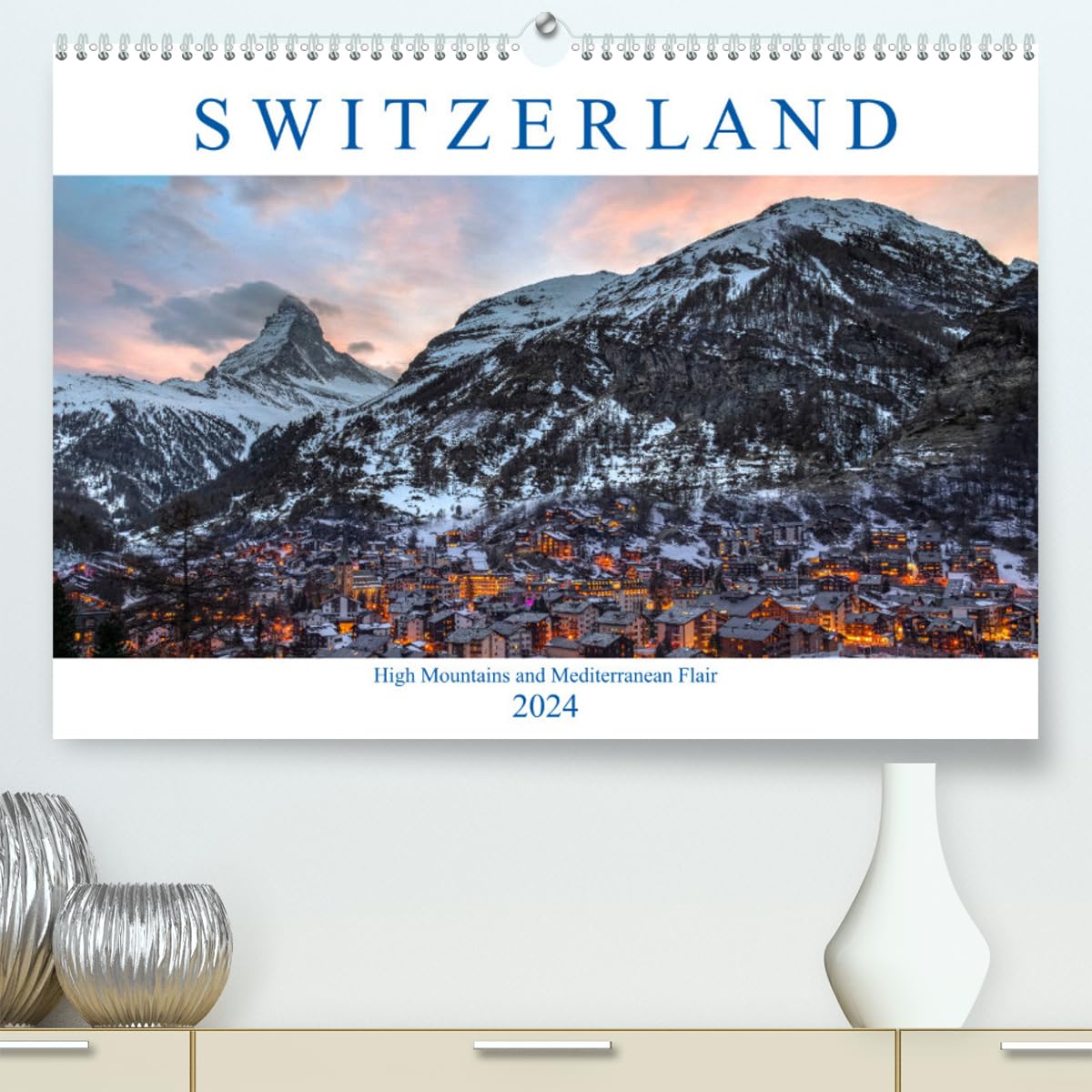 Switzerland (hochwertiger Premium Wandkalender 2024 DIN A2 quer), Kunstdruck in Hochglanz Books