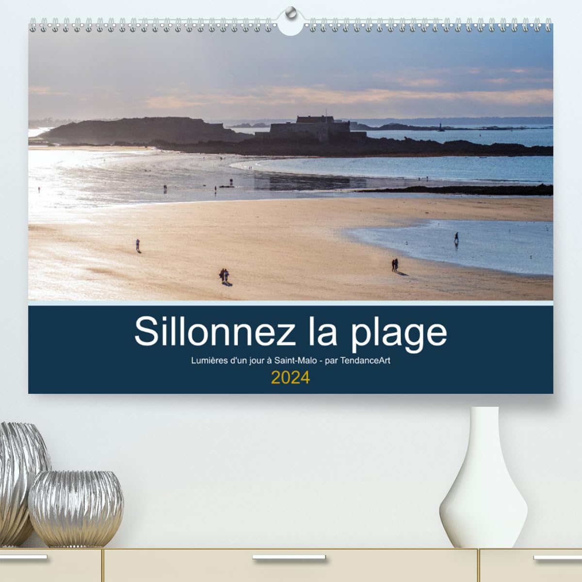 Sillonnez la plage (hochwertiger Premium Wandkalender 2024 DIN A2 quer), Kunstdruck in Hochglanz Books