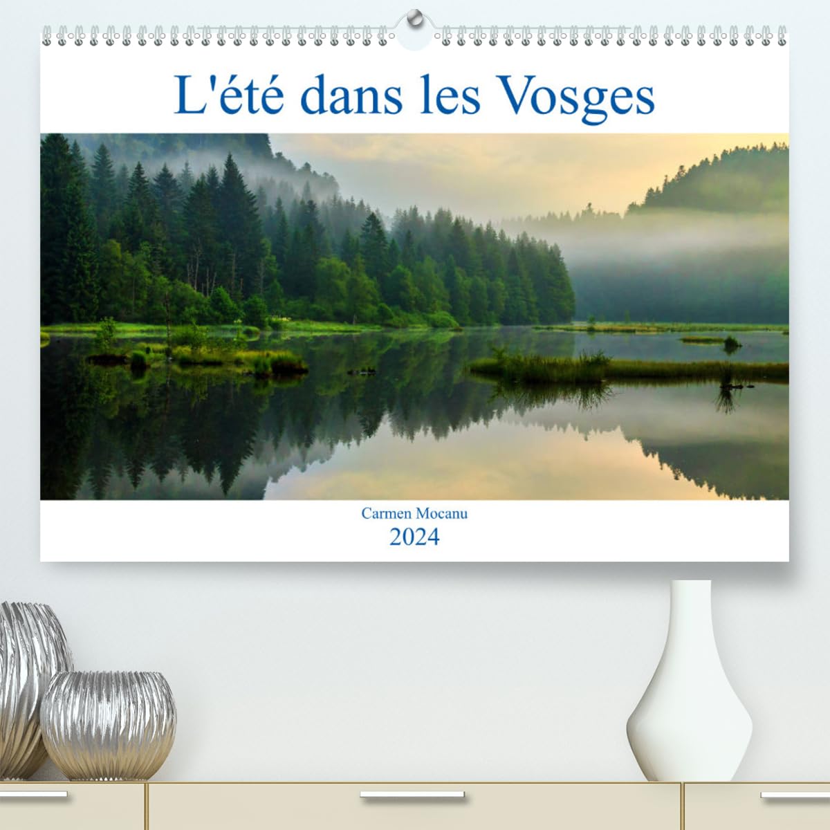 L'été dans les Vosges (hochwertiger Premium Wandkalender 2024 DIN A2 quer), Kunstdruck in Hochglanz Books