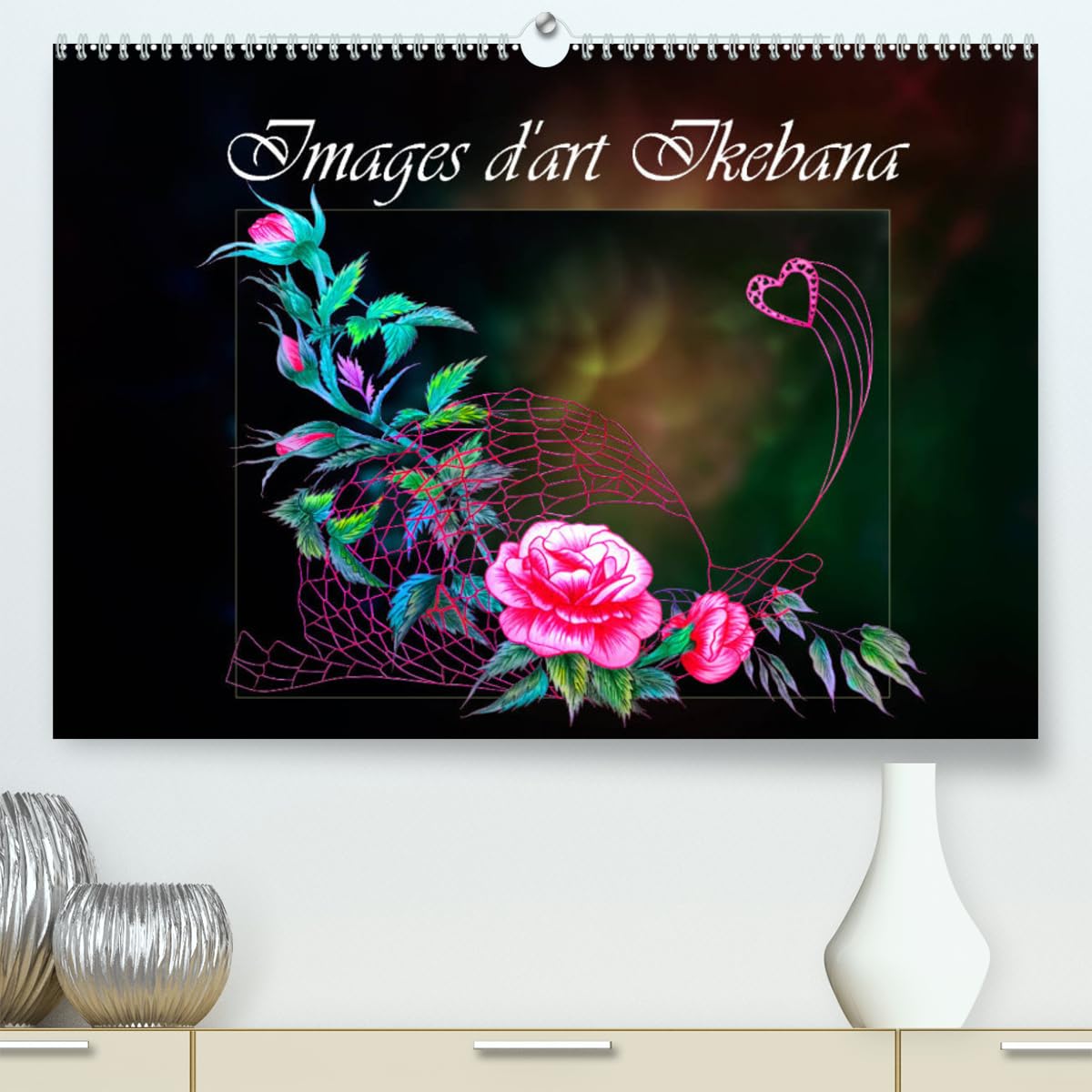 Images d'art Ikebana (hochwertiger Premium Wandkalender 2024 DIN A2 quer), Kunstdruck in Hochglanz Books
