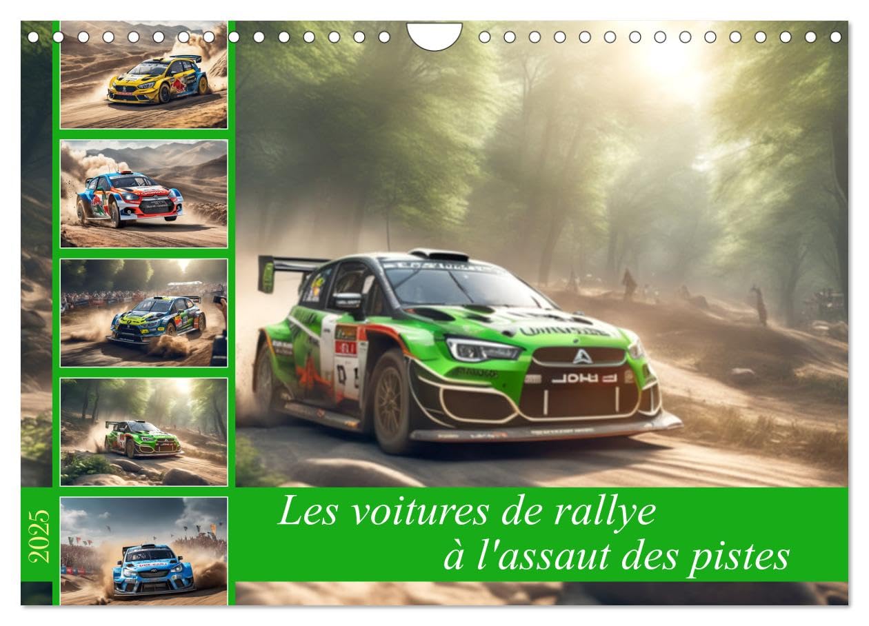 Les voitures de rallye à l'assaut des pistes (Calendrier mural 2025 DIN A4 vertical), CALVENDO calendrier mensuel : Plongez dans l'univers palpitant des voitures de rallye, où la vitesse, l'adrénaline et la maîtrise sont les maîtres mots. book