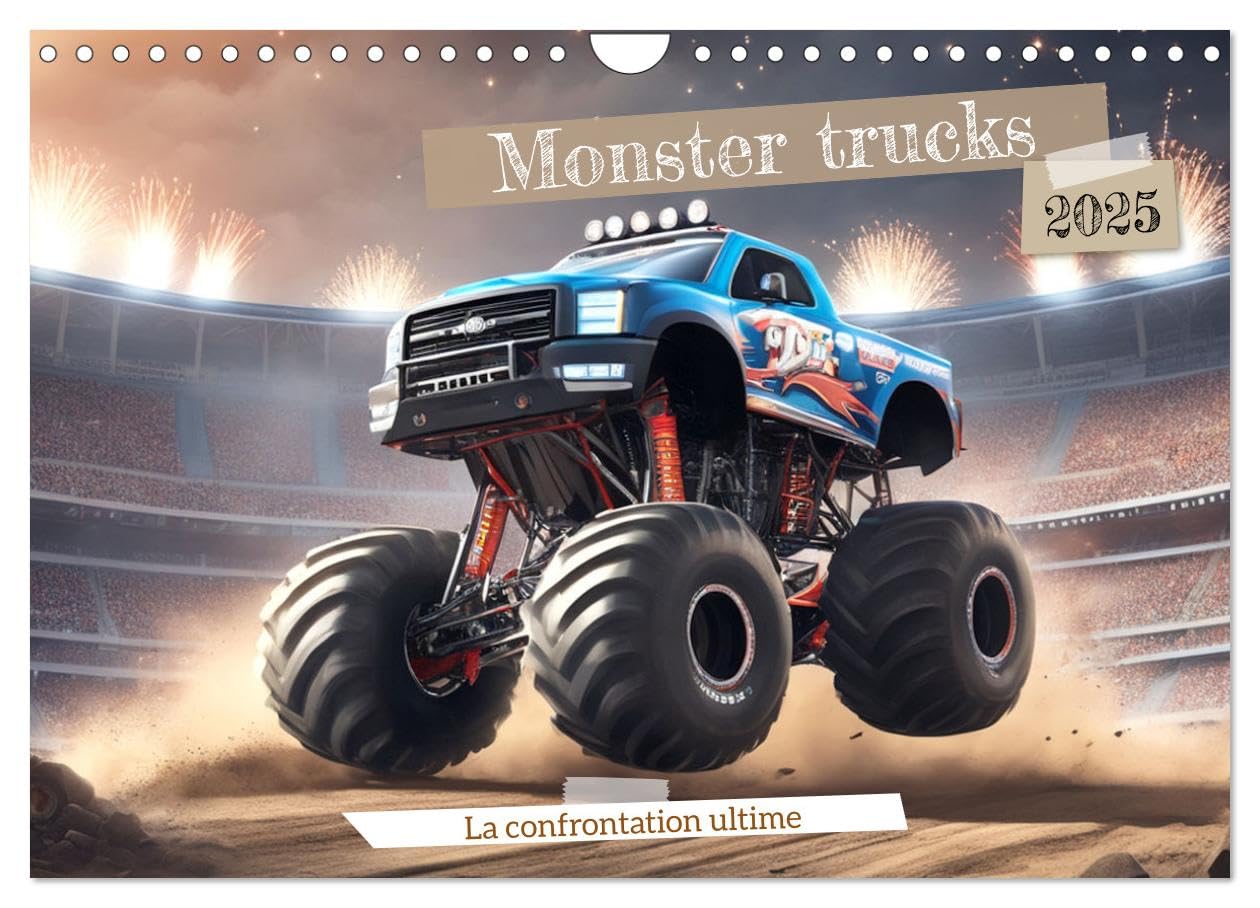 Monster trucks La confrontation ultime (Calendrier mural 2025 DIN A4 vertical), CALVENDO calendrier mensuel : Les incroyables performances des monster trucks. book