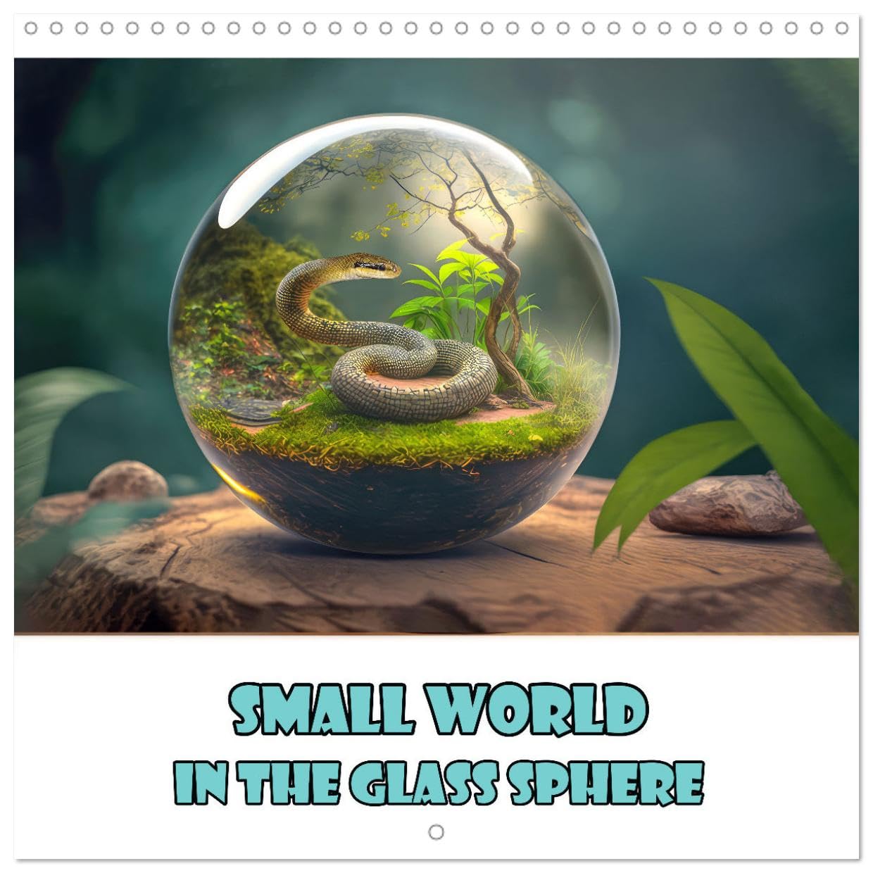 Small world in the glas sphere (Wandkalender 2025 30x30 cm 30x60 cm geöffnet) CALVENDO Broschürenkalender mit Monatskalendarium zum Eintragen: A world in miniature.DE Leisure, Home & Garden