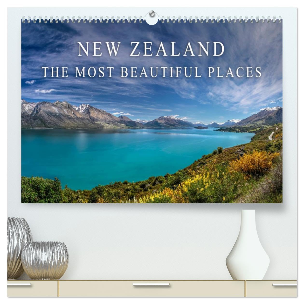 New Zealand - The most beautiful places (hochwertiger Premium Wandkalender 2025 DIN A2 quer), Kunstdruck in Hochglanz Books