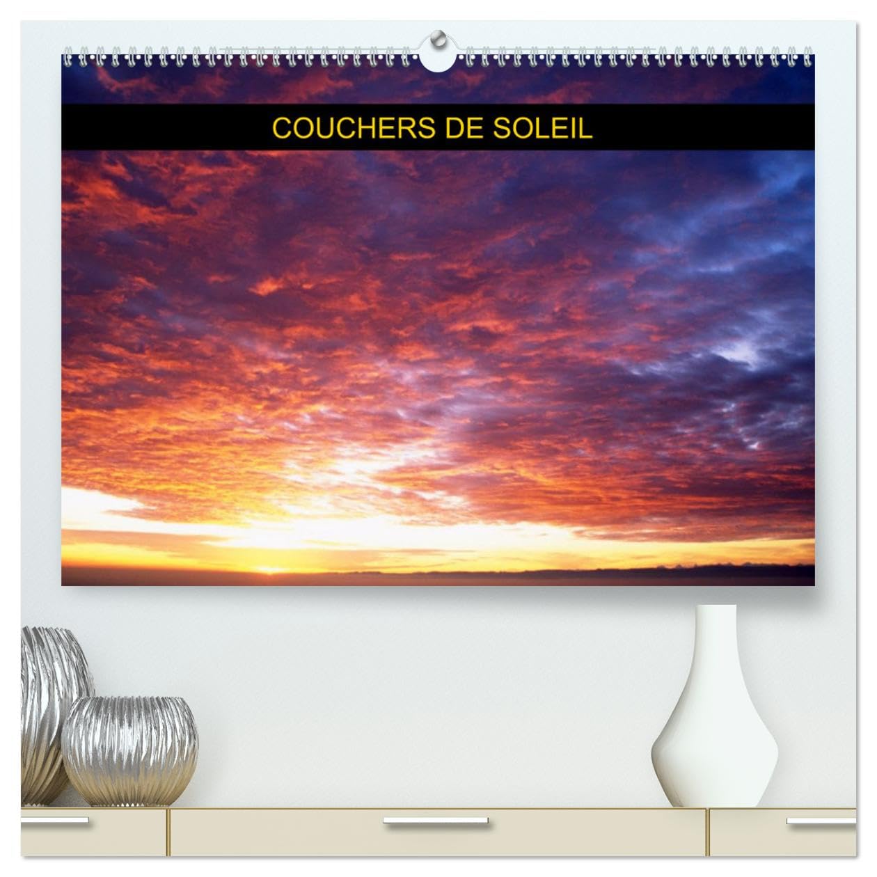 Couchers de soleil (hochwertiger Premium Wandkalender 2025 DIN A2 quer), Kunstdruck in Hochglanz Books