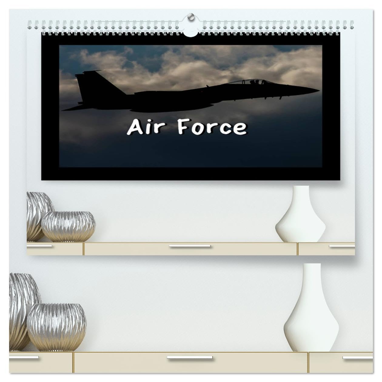Air Force (hochwertiger Premium Wandkalender 2025 DIN A2 quer), Kunstdruck in Hochglanz Books