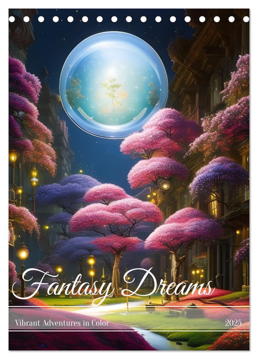 Fantasy Dreams (Tischkalender 2025 DIN A5 hoch), CALVENDO Monatskalender Books