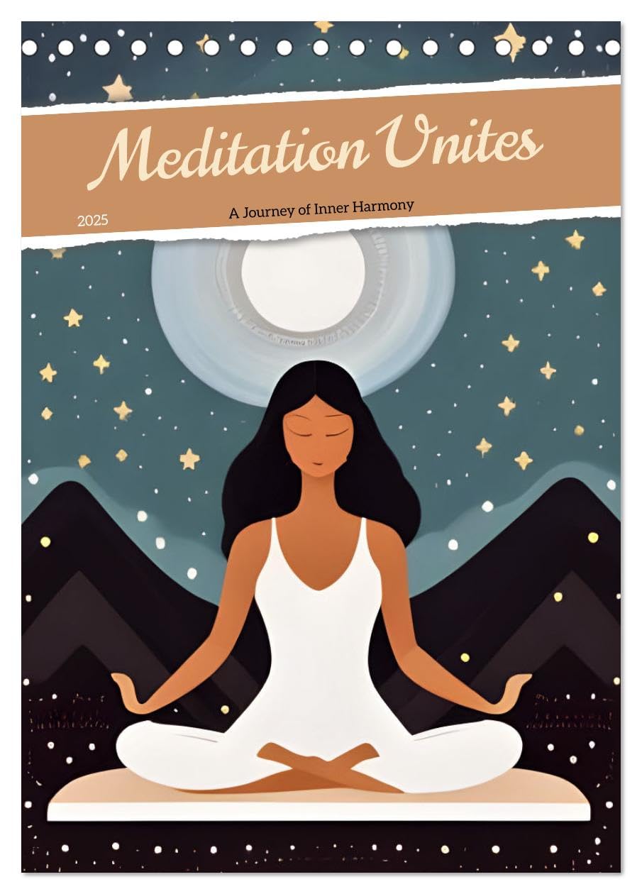 Meditation Unites (Tischkalender 2025 DIN A5 hoch), CALVENDO Monatskalender Calendars