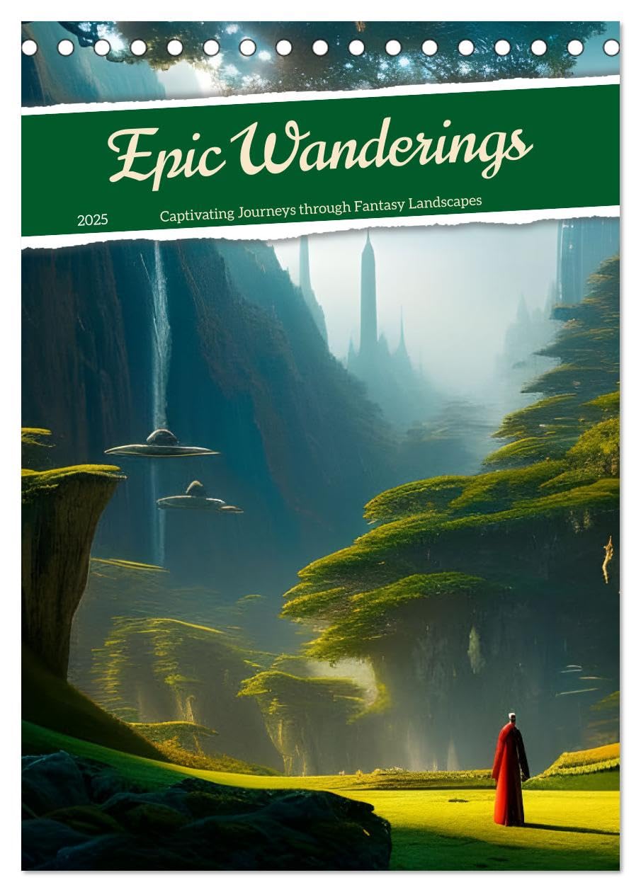 Epic Wanderings (Tischkalender 2025 DIN A5 hoch), CALVENDO Monatskalender Calendars