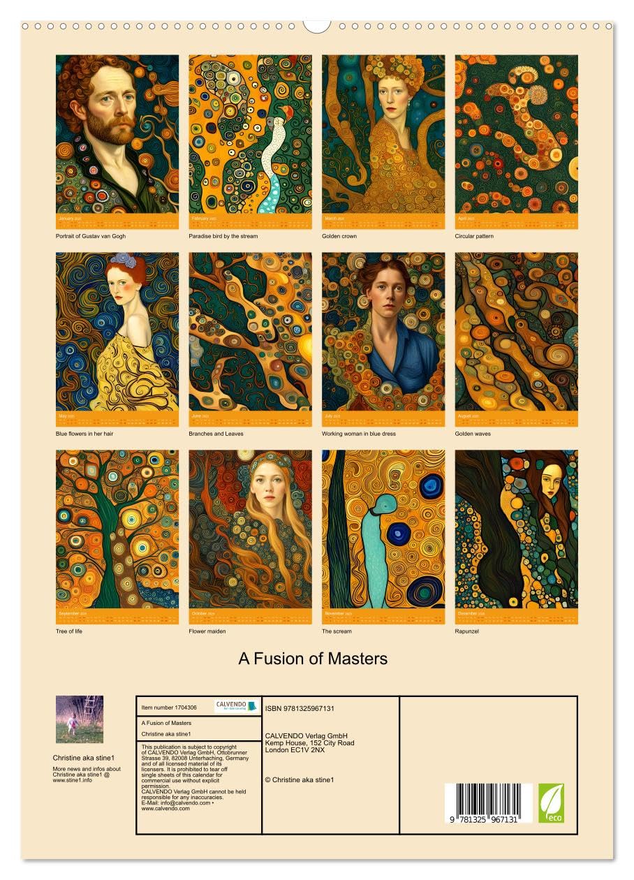 A Fusion of Masters (hochwertiger Premium Wandkalender 2025 DIN A2 hoch), Kunstdruck in Hochglanz Books