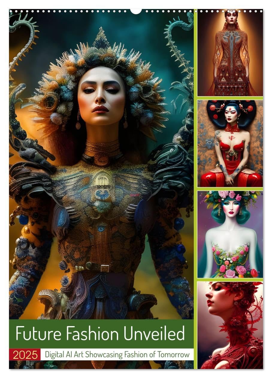 Future Fashion Unveiled (Wandkalender 2025 DIN A2 hoch), CALVENDO Monatskalender Books