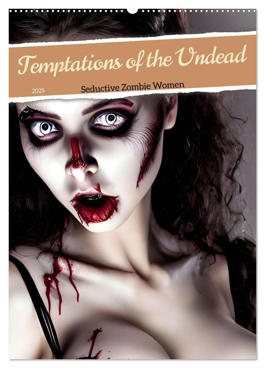 Temptations of the Undead (Wandkalender 2025 DIN A2 hoch), CALVENDO Monatskalender Books