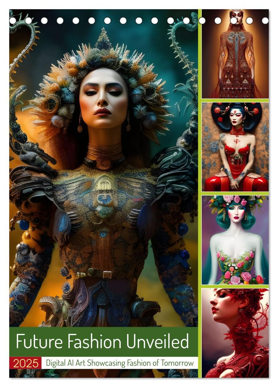 Future Fashion Unveiled (Tischkalender 2025 DIN A5 hoch), CALVENDO Monatskalender Books
