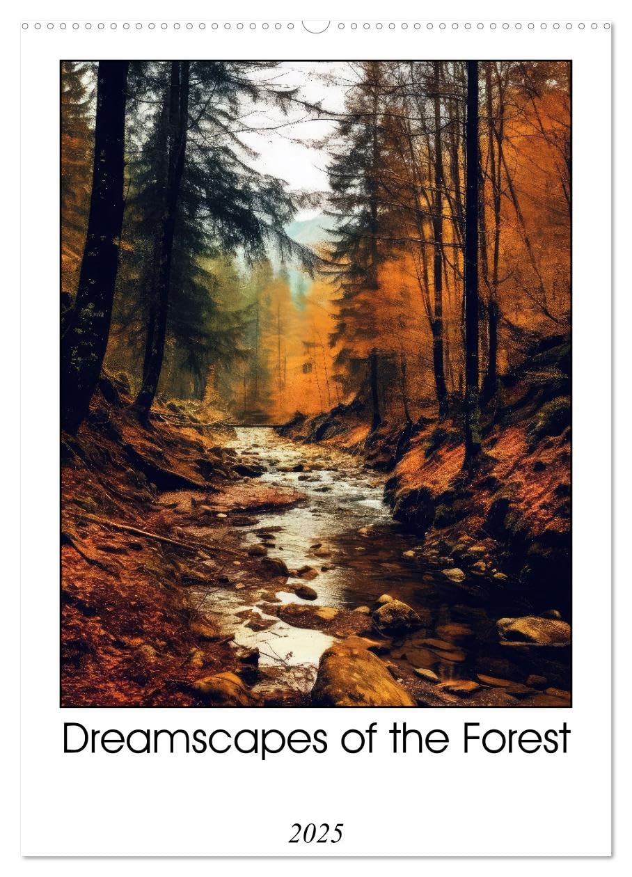 Dreamscapes of the Forest (Wandkalender 2025 DIN A2 hoch), CALVENDO Monatskalender Books