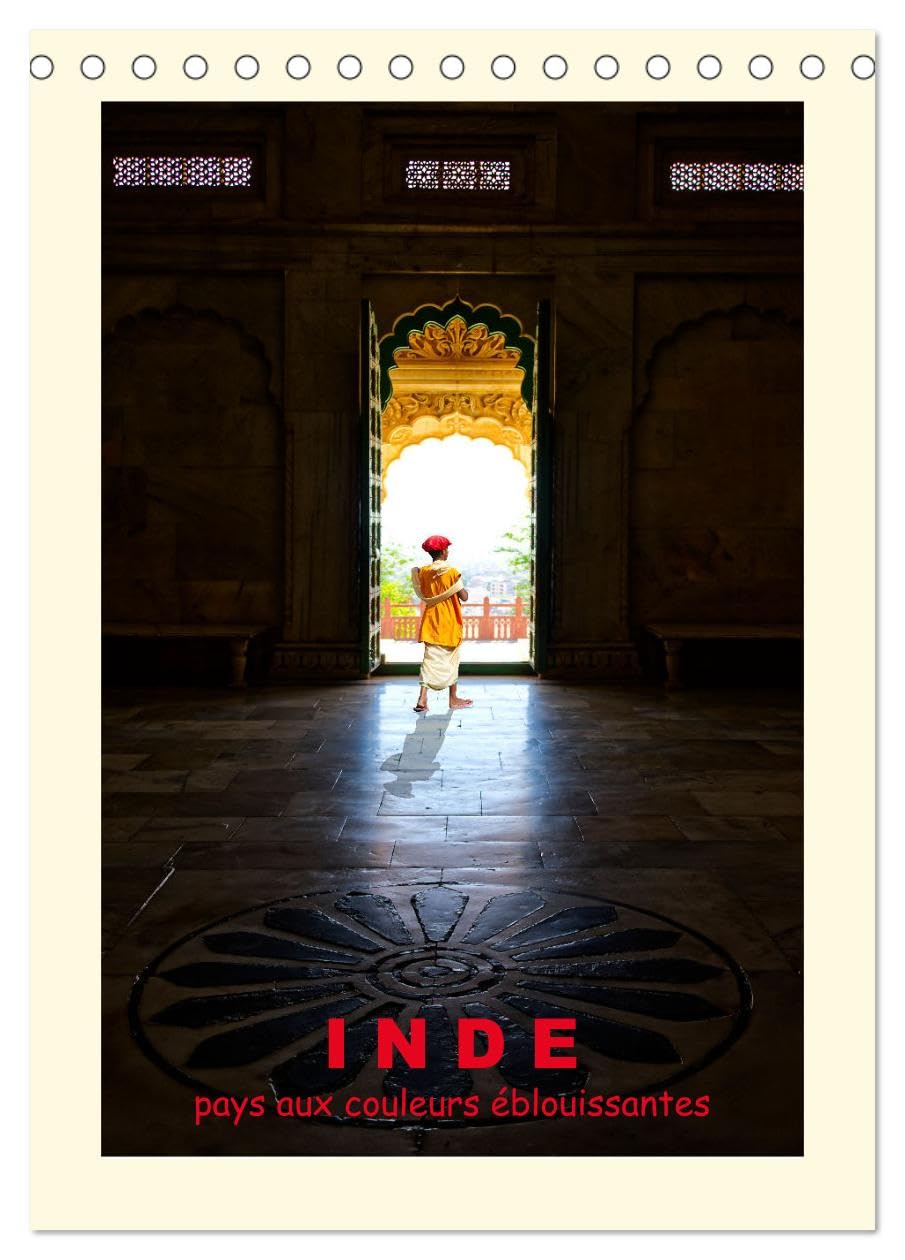INDE pays aux couleurs éblouissantes (Tischkalender 2025 DIN A5 hoch), CALVENDO Monatskalender Books