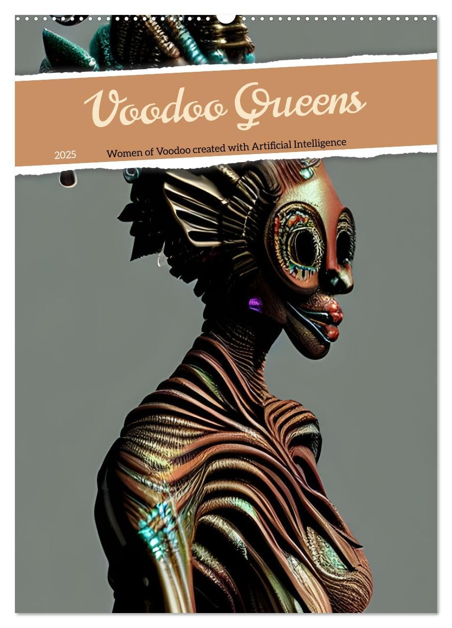 Voodoo Queens (Wandkalender 2025 DIN A2 hoch), CALVENDO Monatskalender Books