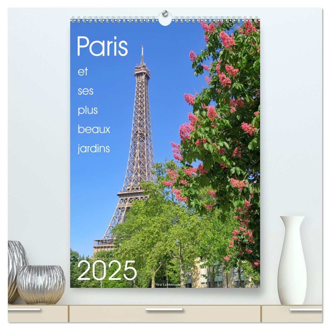 Paris par ses plus beaux jardins (hochwertiger Premium Wandkalender 2025 DIN A2 hoch), Kunstdruck in Hochglanz Books