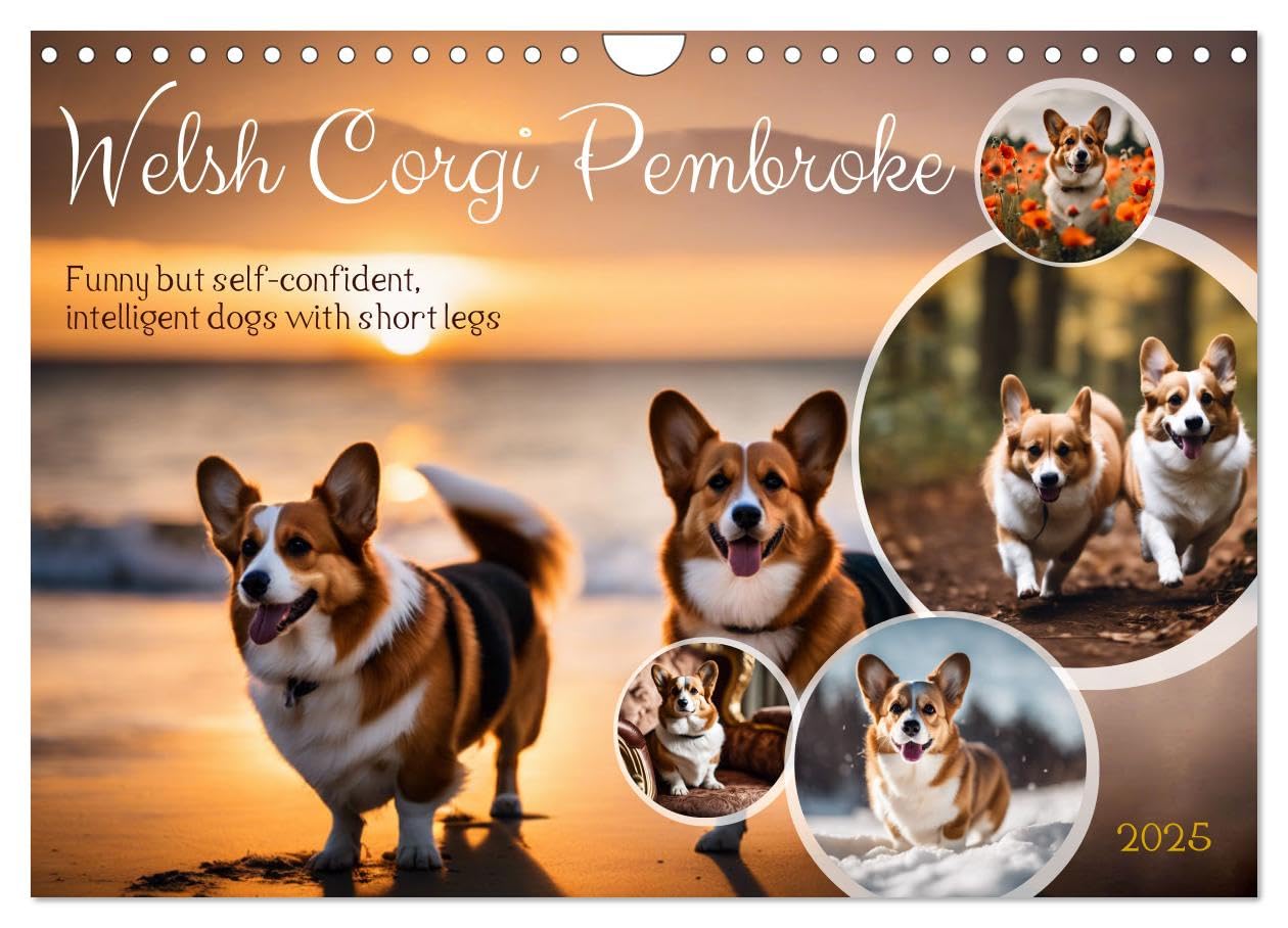 Welsh Corgi Pembroke (Wall Calendar 2025 DIN A4 landscape), CALVENDO 12 Month Wall Calendar Film, Art & Culture