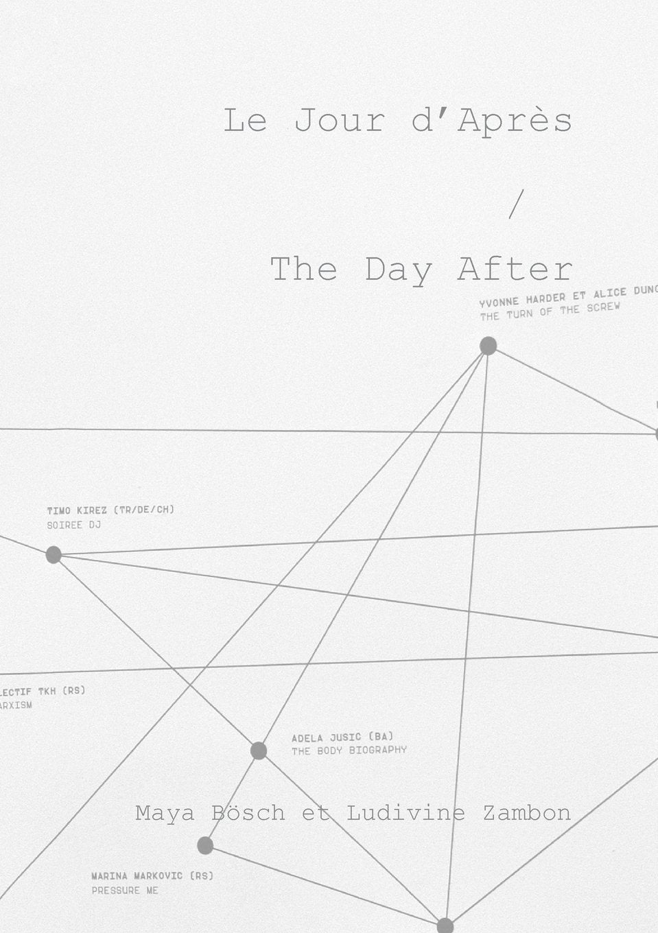 Le jour d'après / The day after book