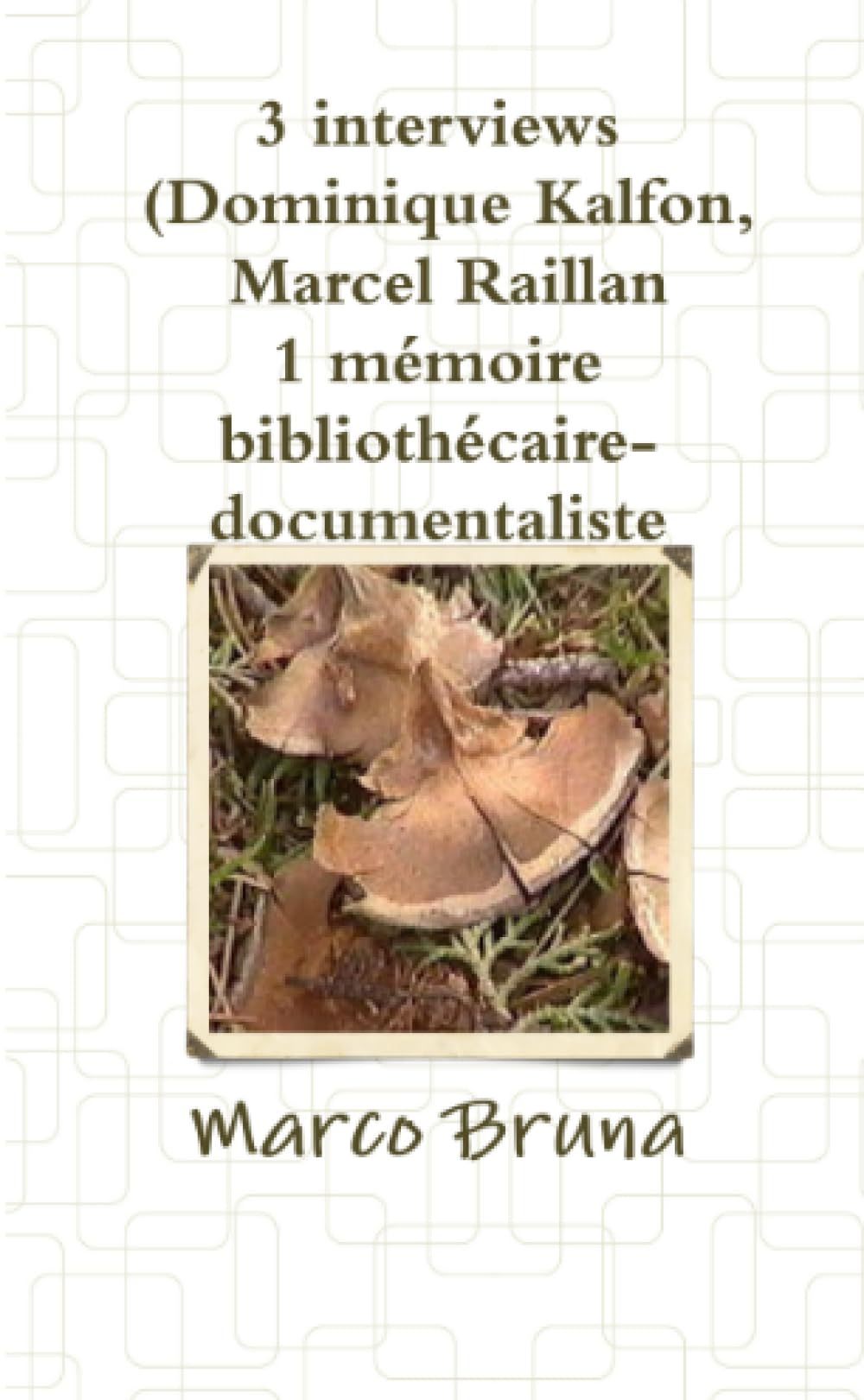 3 interviews (Dominique Kalfon, Marcel Raillan) 1 mémoire book