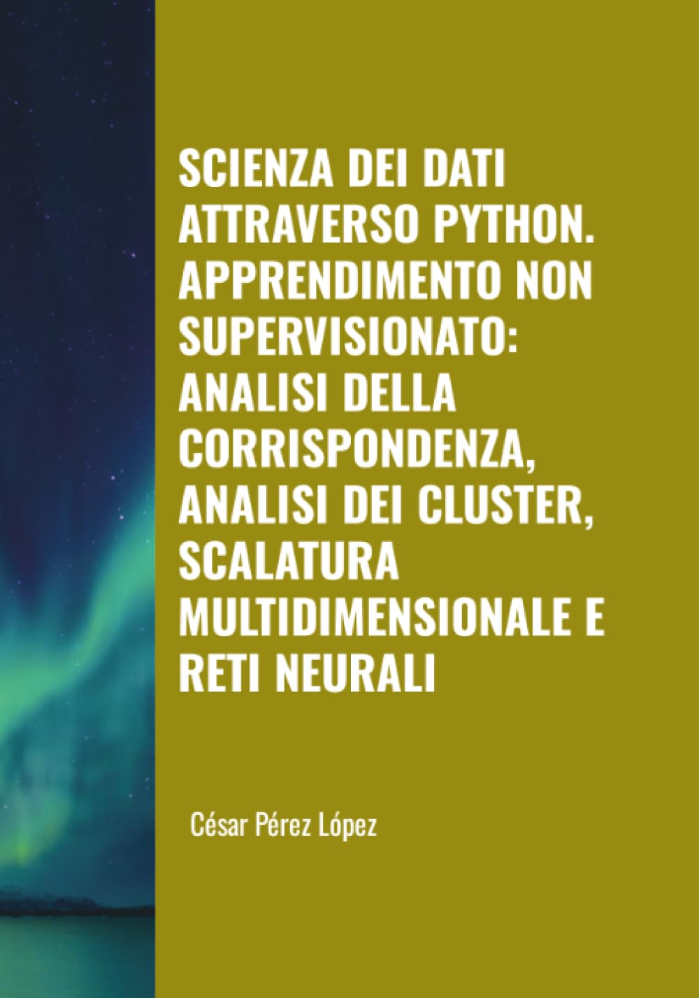 SCIENZA DEI DATI ATTRAVERSO PYTHON. APPRENDIMENTO NON SUPERVISIONATO: ANALISI DELLA CORRISPONDENZA, ANALISI DEI CLUSTER, SCALATURA MULTIDIMENSIONALE E RETI NEURALI Computer Science