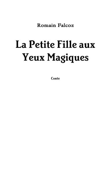 La Petite Fille aux Yeux Magiques book