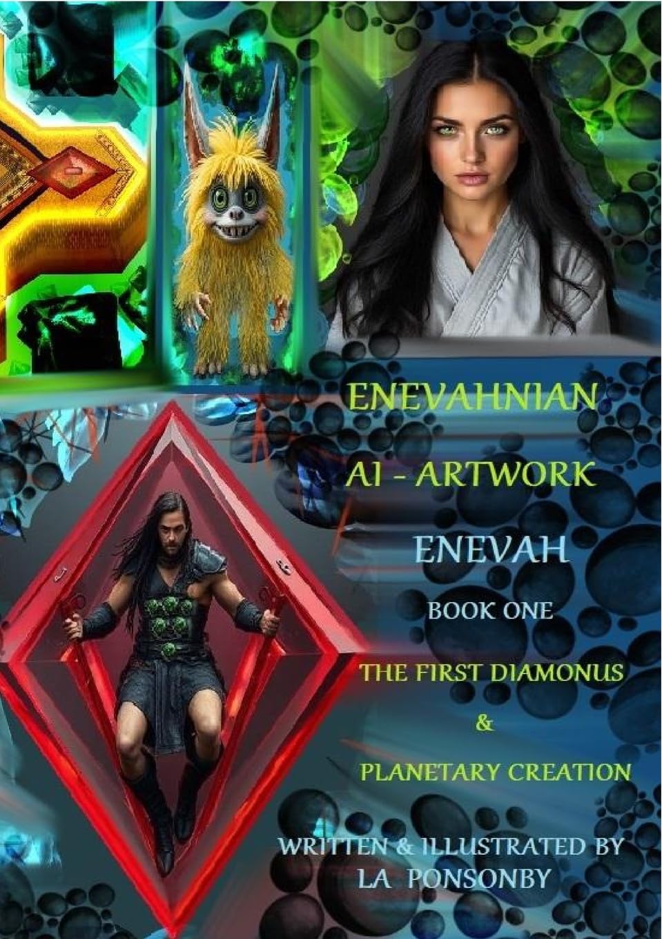 ENEVAHNIAN ARTWORK - AI  ENEVAH - BOOK ONE - THE FIRST DIAMONUS & PLANETARY CREATION Film, Art & Culture