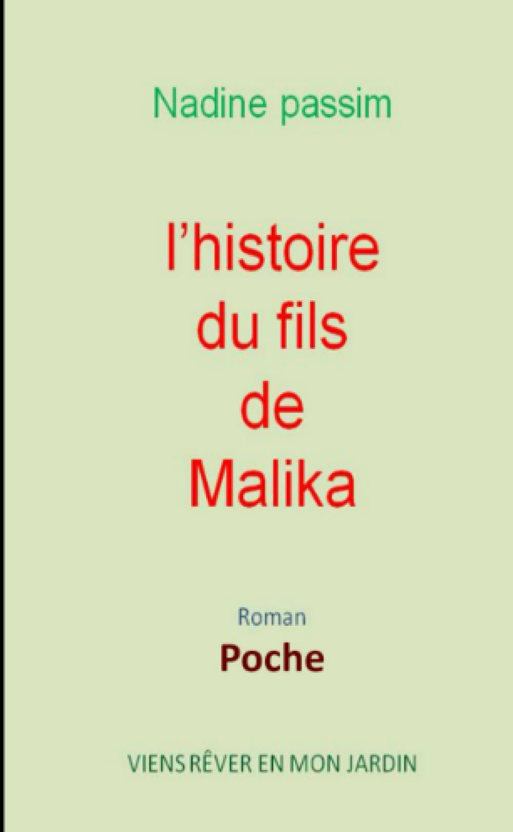 L'hitoire du fils de Malika poche book