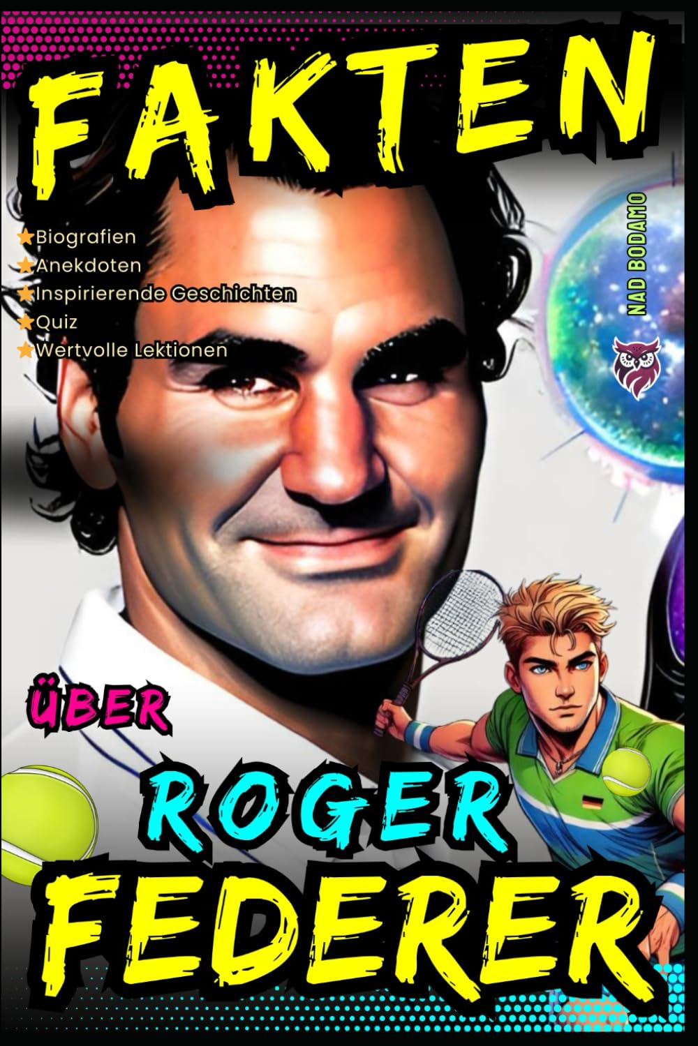 Fakten über Roger Federer: Biografien, Anekdoten, Inspirierende Geschichten, Quiz und Wertvolle Lektionen für Kinder und Jugendliche - Ab 8 Jahren Sports Books