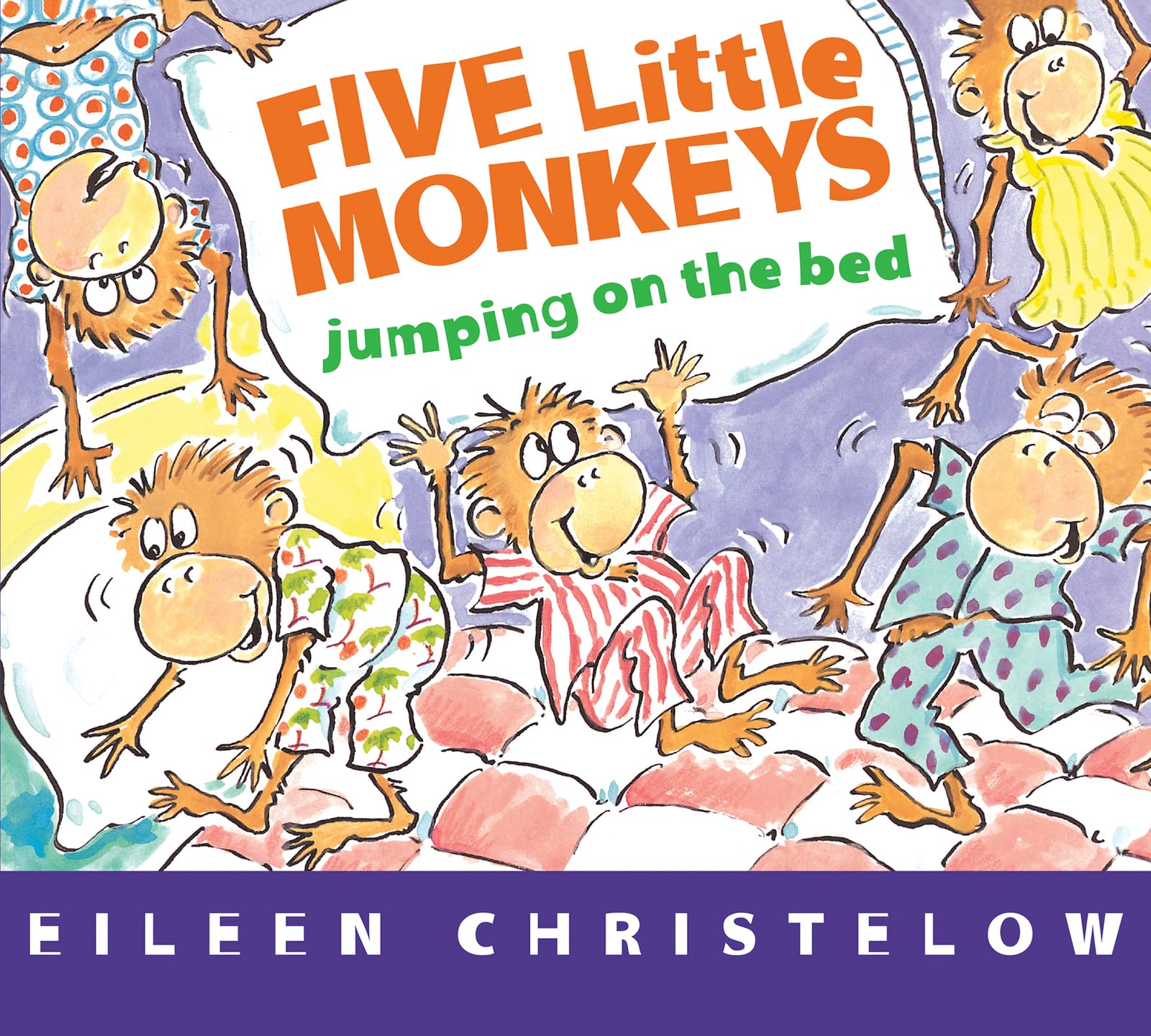 Five Little Monkeys Jumping on the Bed (board book) (A Five Little Monkeys Story) Horror & Mystery