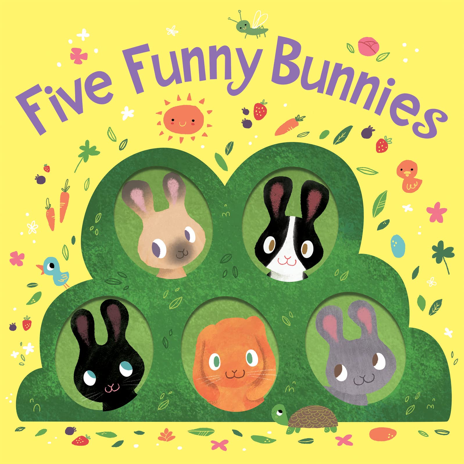 Five Funny Bunnies (board book): An Easter And Springtime Book For Kids Parents & Children