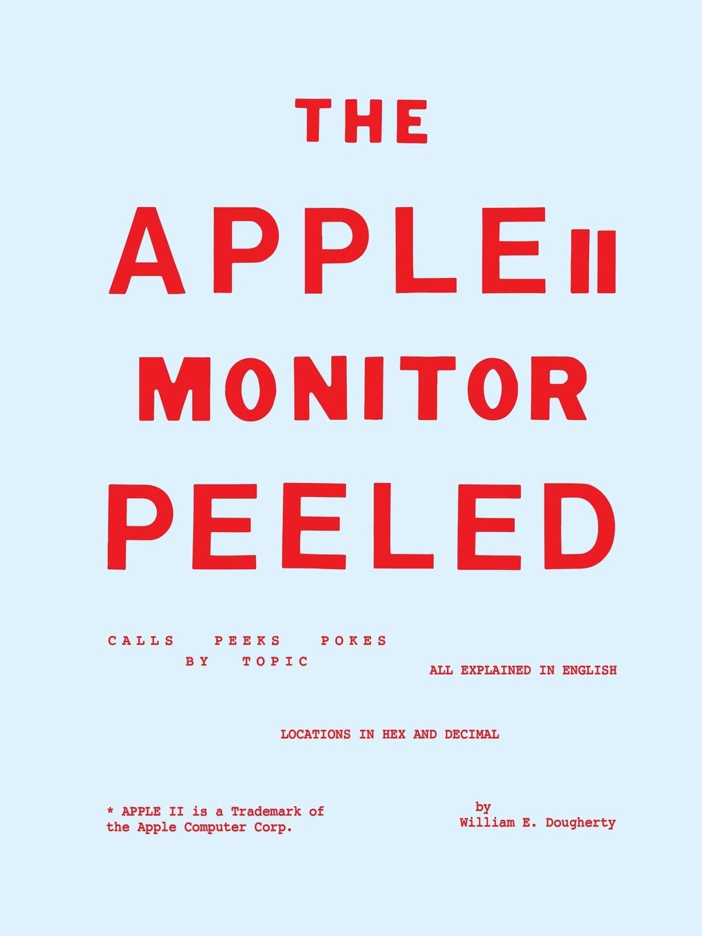 The Apple II Monitor Peeled Computer Science