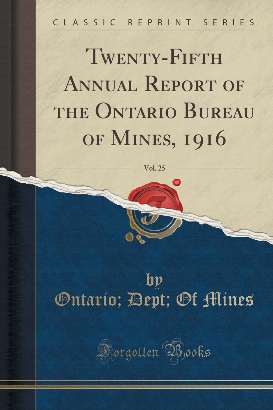 Twenty-Fifth Annual Report of the Ontario Bureau of Mines, 1916, Vol. 25 (Classic Reprint) Learning & Reference