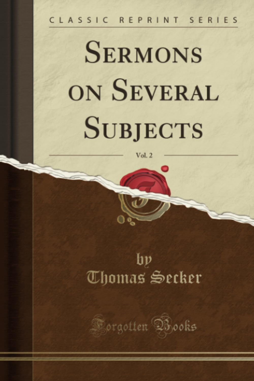 Product Image: Sermons on Several Subjects, Vol. 2 (Classic Reprint)