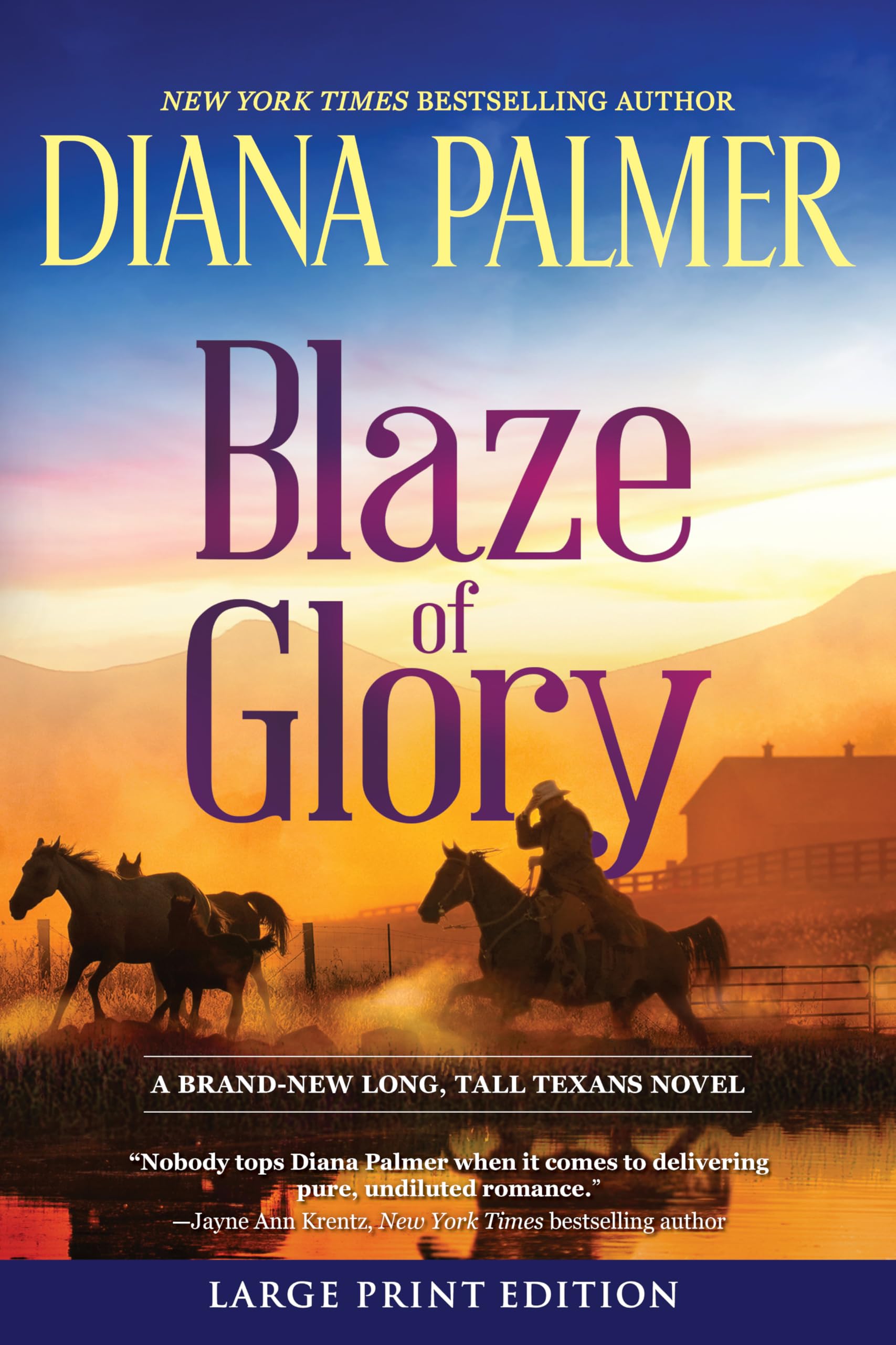 Blaze of Glory (Large Print Edition) (Long, Tall Texans, 55) Social Sciences