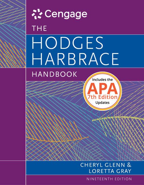 The Hodges Harbrace Handbook: 2016 Mla Update book