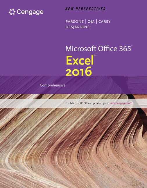 New Perspectives Microsoft Office 365 & Excel 2016 SAM 365 & 2016 Assessments, Trainings, and Projects With 1 Mindtap Reader Computer Science