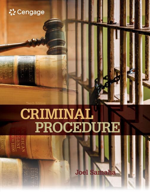 Criminal Procedure + Mindtap Criminal Justice, 1 Term 6 Months Access Card Law