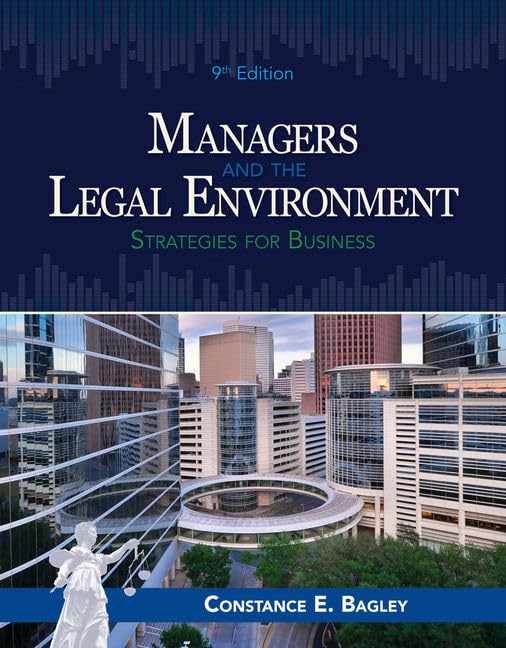 Managers and the Legal Environment: Strategies for Business (Mindtap Course List) Law