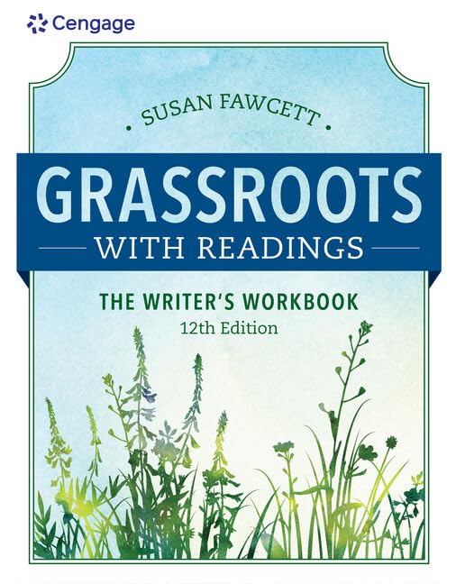 Grassroots With Readings: The Writer's Workbook (Mindtap Course List) Media & Communication