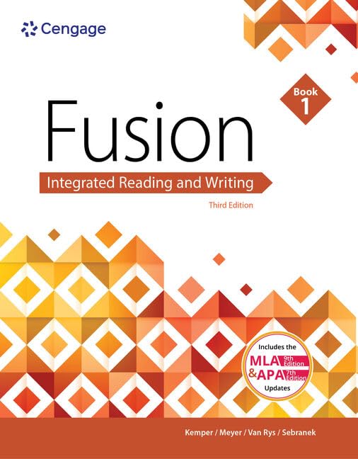 Fusion: Integrated Reading and Writing (1) (Mindtap Course List, Band 1) Business, Finance & Career