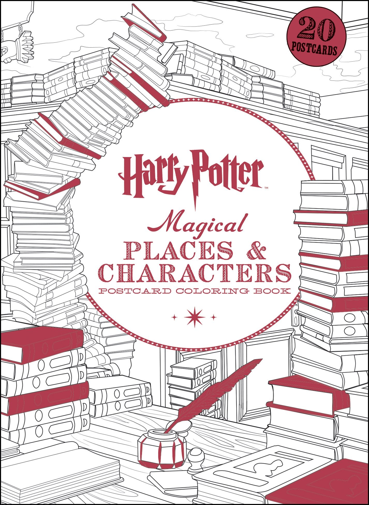 Harry Potter Magical Places & Characters Postcard Coloring Book (Volume 3) book