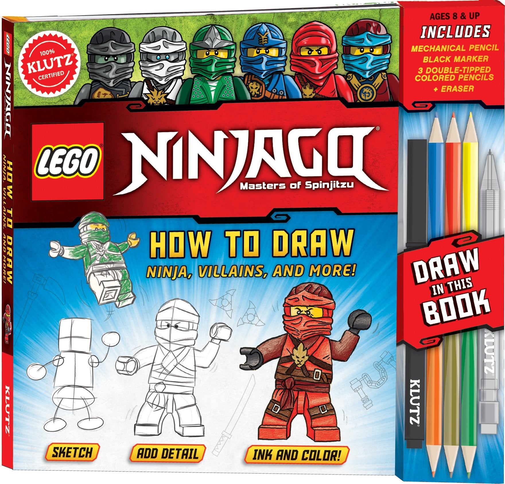 LEGO NINJAGO: How to Draw Ninja, Villains and More Film, Art & Culture