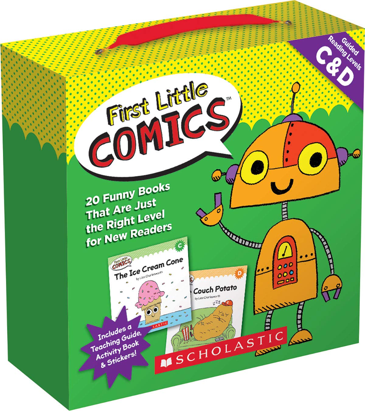 First Little Comics Parent Pack: Levels C & D: 20 Funny Books That Are Just the Right Level for New Readers Learning & Reference