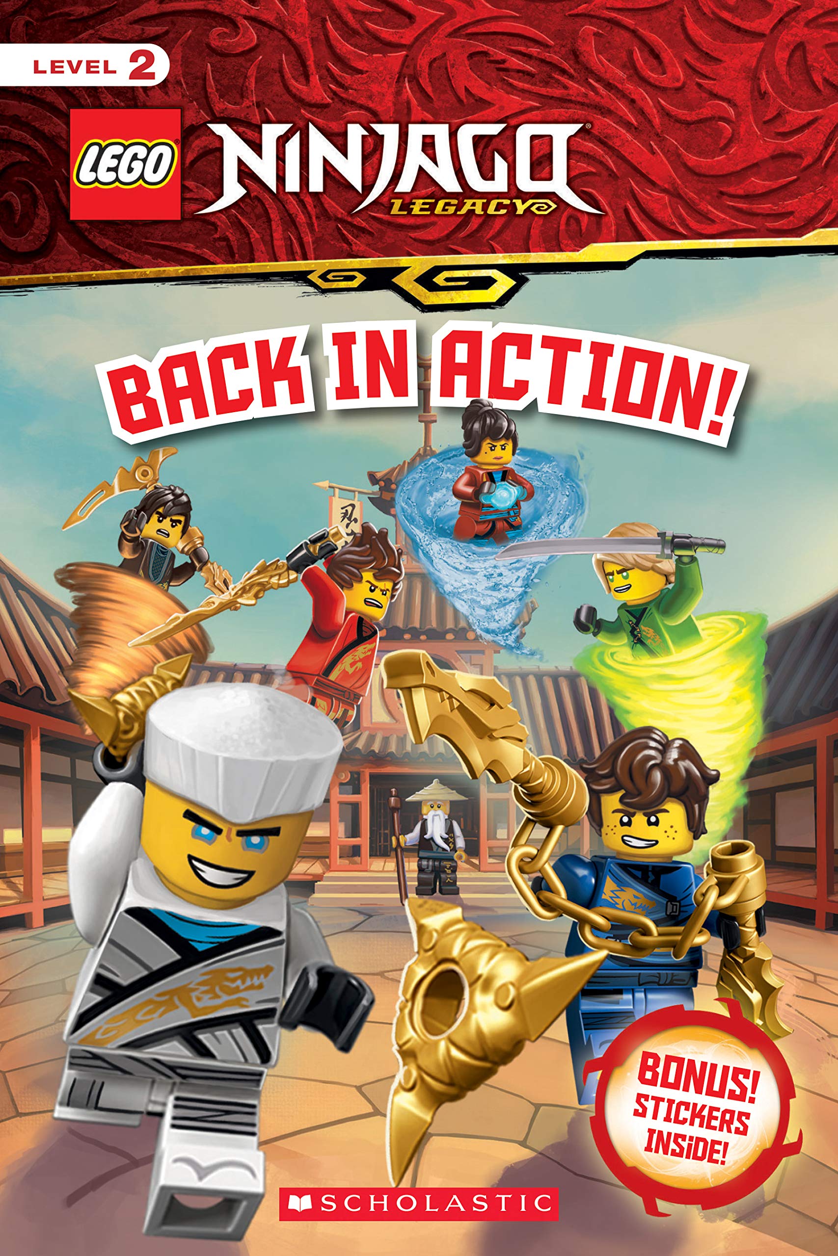 Lego Ninjago: Back in Action! : Reader With Stickers (Lego Ninjago Legacy: Scholastic Readers, Level 2) Novels & Short Stories