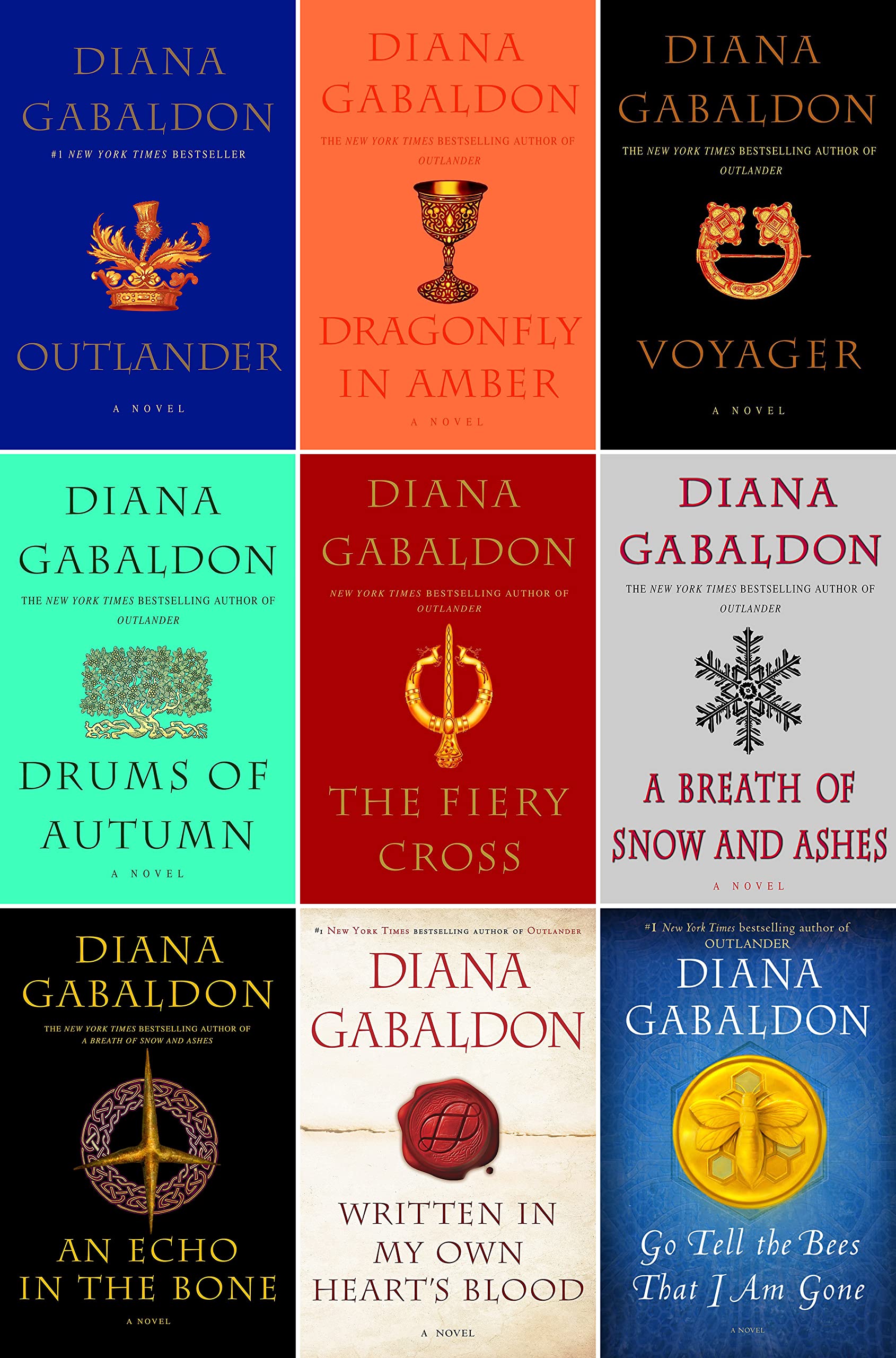 Outlander Complete Hardcover Series by Diana Gabaldon (Books 1-9) Books
