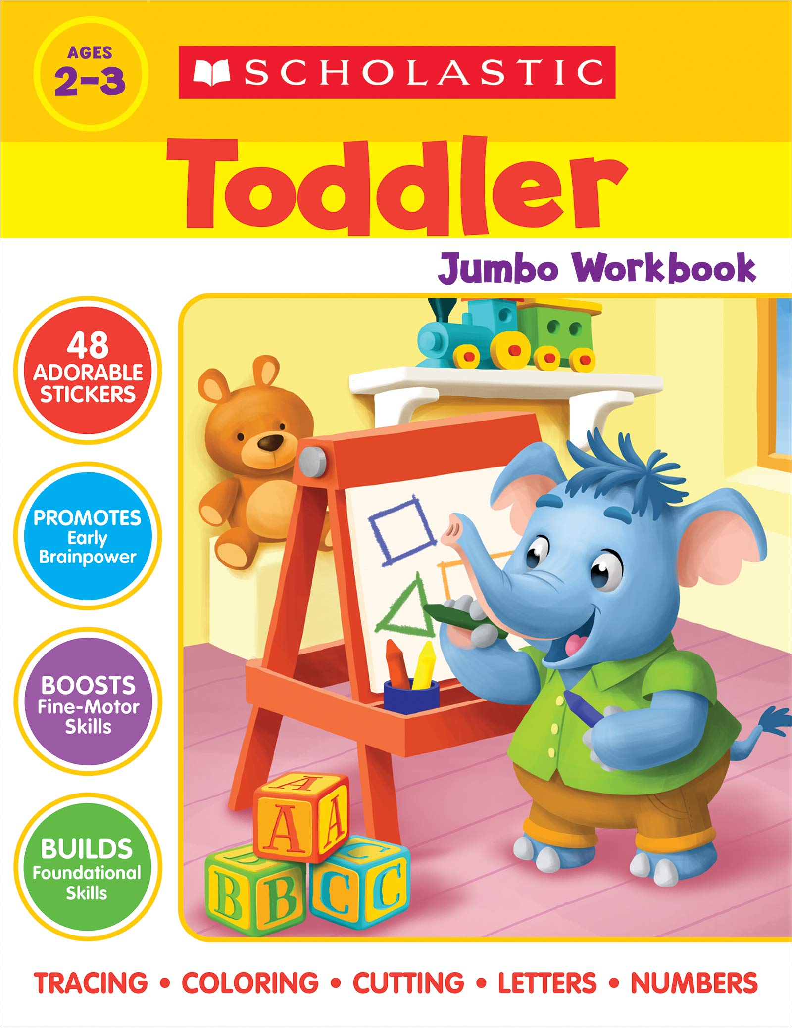 Scholastic Toddler Jumbo Workbook: Early Skills Study Guides