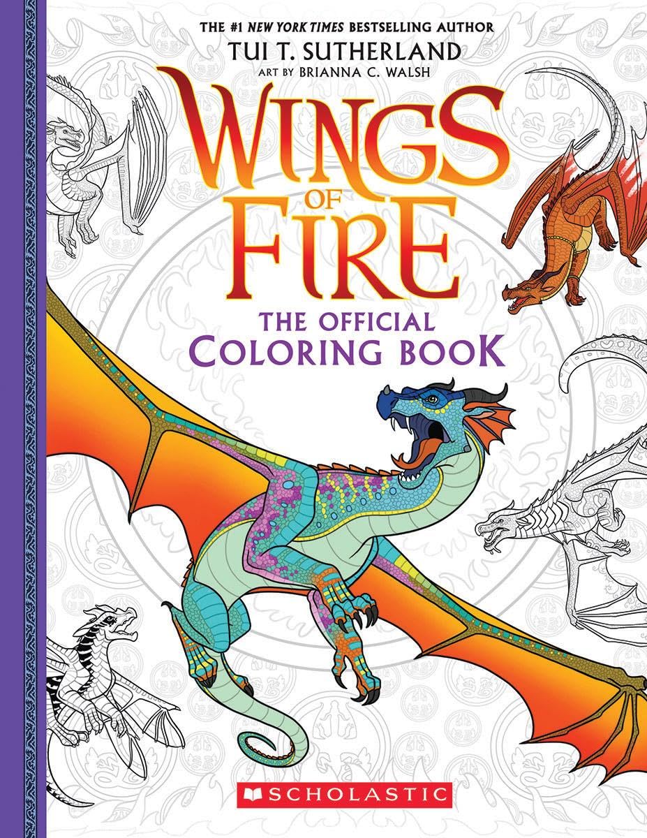 Official Wings of Fire Coloring Book Tiptoi & Games