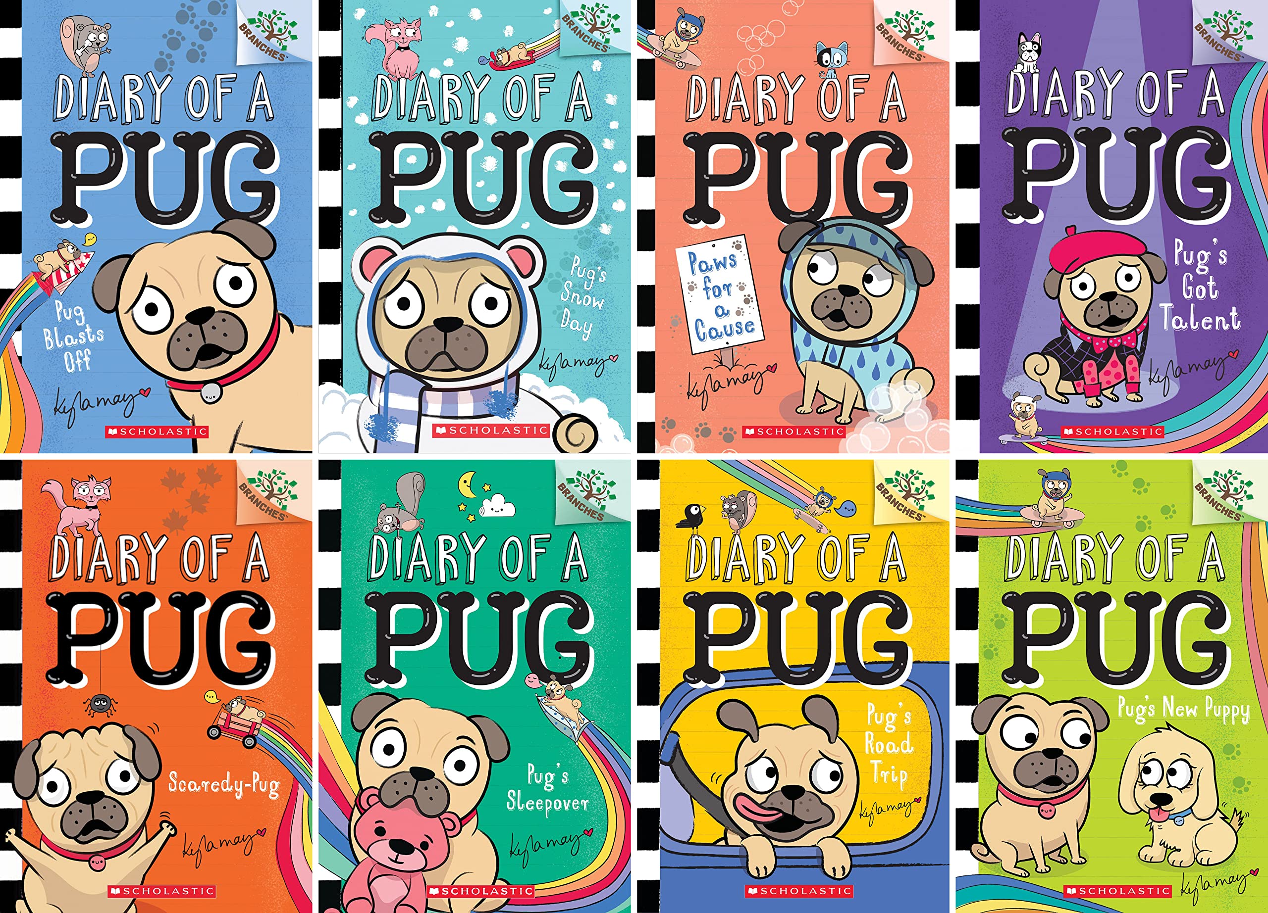 Diary of a Pug Series Set, Books 1-8 Books